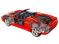 Ferrari 360 Spider 2000 cutaway A4 Photo Print