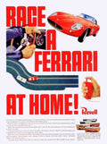 Ferrari Racing Set Vintage Retro Advert Poster A4 Photo Print