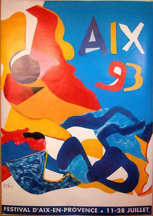 FestAix93 Vintage Advert A4 Photo Print