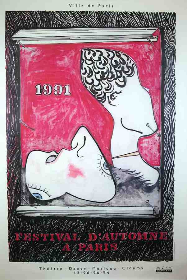 FestAutParis91Johns Vintage Advert A4 Photo Print