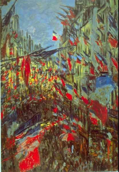 Festivities by Monet Impressionism A4 Photo Print