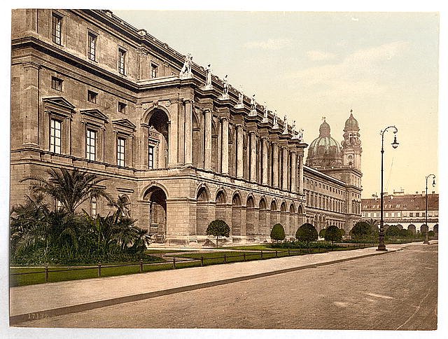 Festsaal Building Munich Bavaria Vintage A4 Photo Print