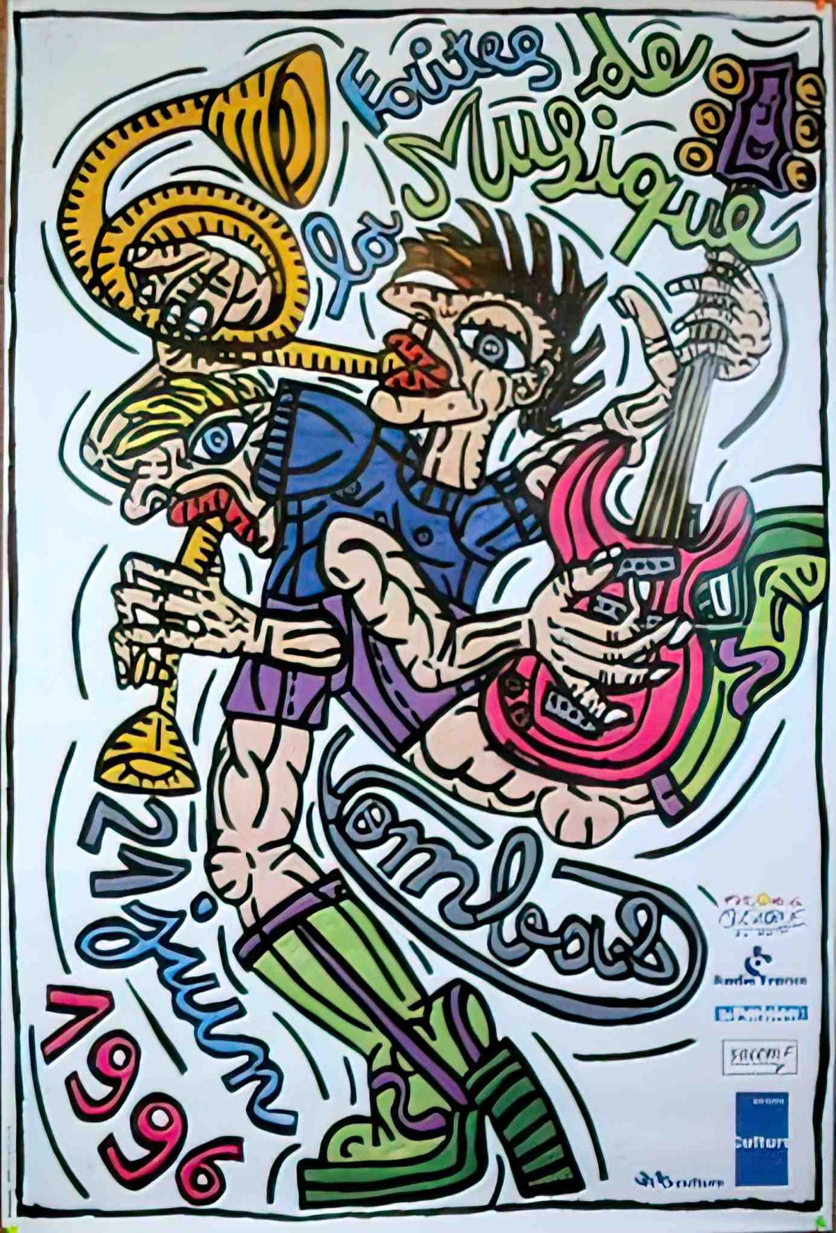 FeteMusique96Combas Advert A4 Photo Print