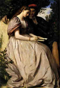 Feuerbach Anselm Paolo And Francesca A4 Photo Print