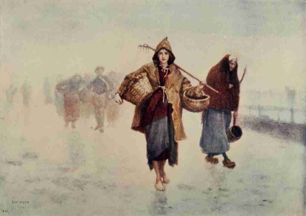 Feyen Eugene 1826 1895 Appletons Booklovers Mag 1903 Mussel Gatherers A4 Photo Print