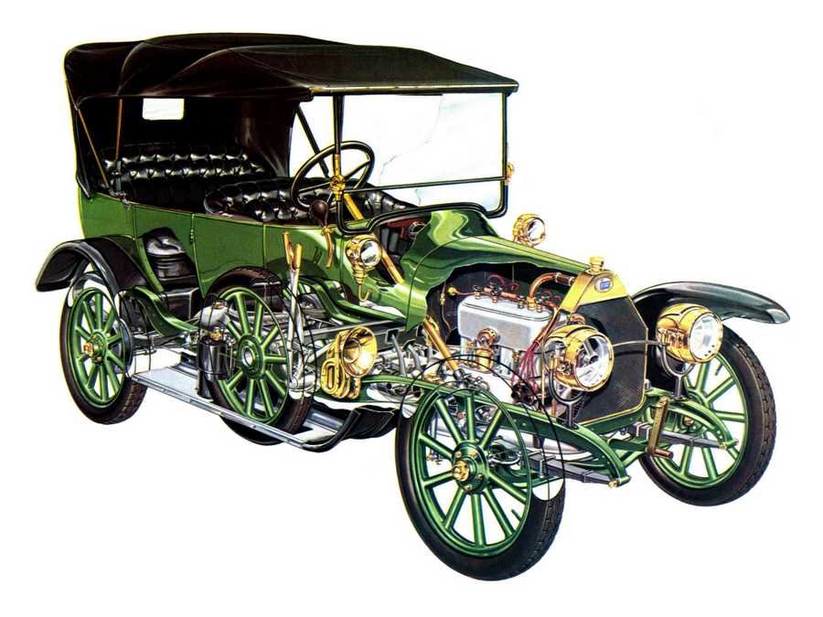 Fiat 12 15 HP Zero cutaway A4 Photo Print