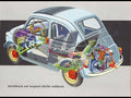 Fiat 500 cutaway A4 Photo Print