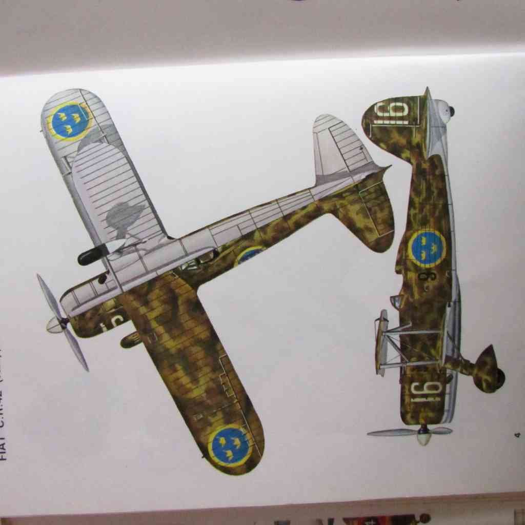 Fiat CR42 J11Italy F9 Wing Swedish Air Force 1941 A4 Photo Print