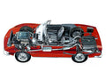 Fiat Dino 1966 cutaway A4 Photo Print