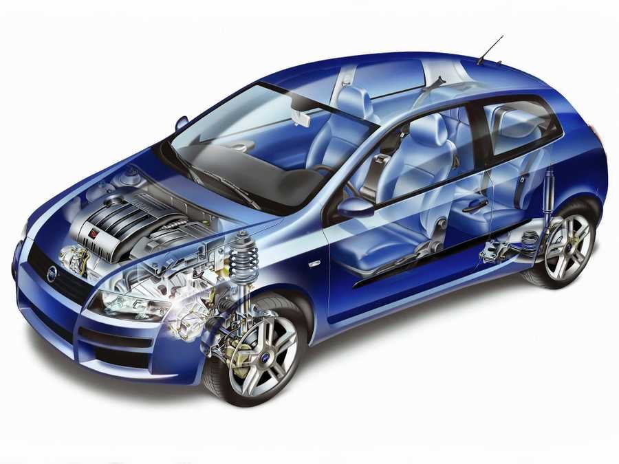 Fiat Stilo cutaway A4 Photo Print