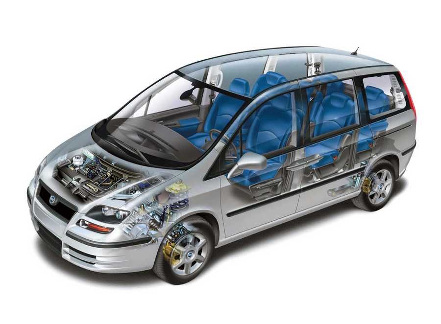 Fiat Ulysse 2002 cutaway A4 Photo Print