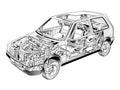 Fiat Uno Turbo 1985 1536x1152 cutaway A4 Photo Print