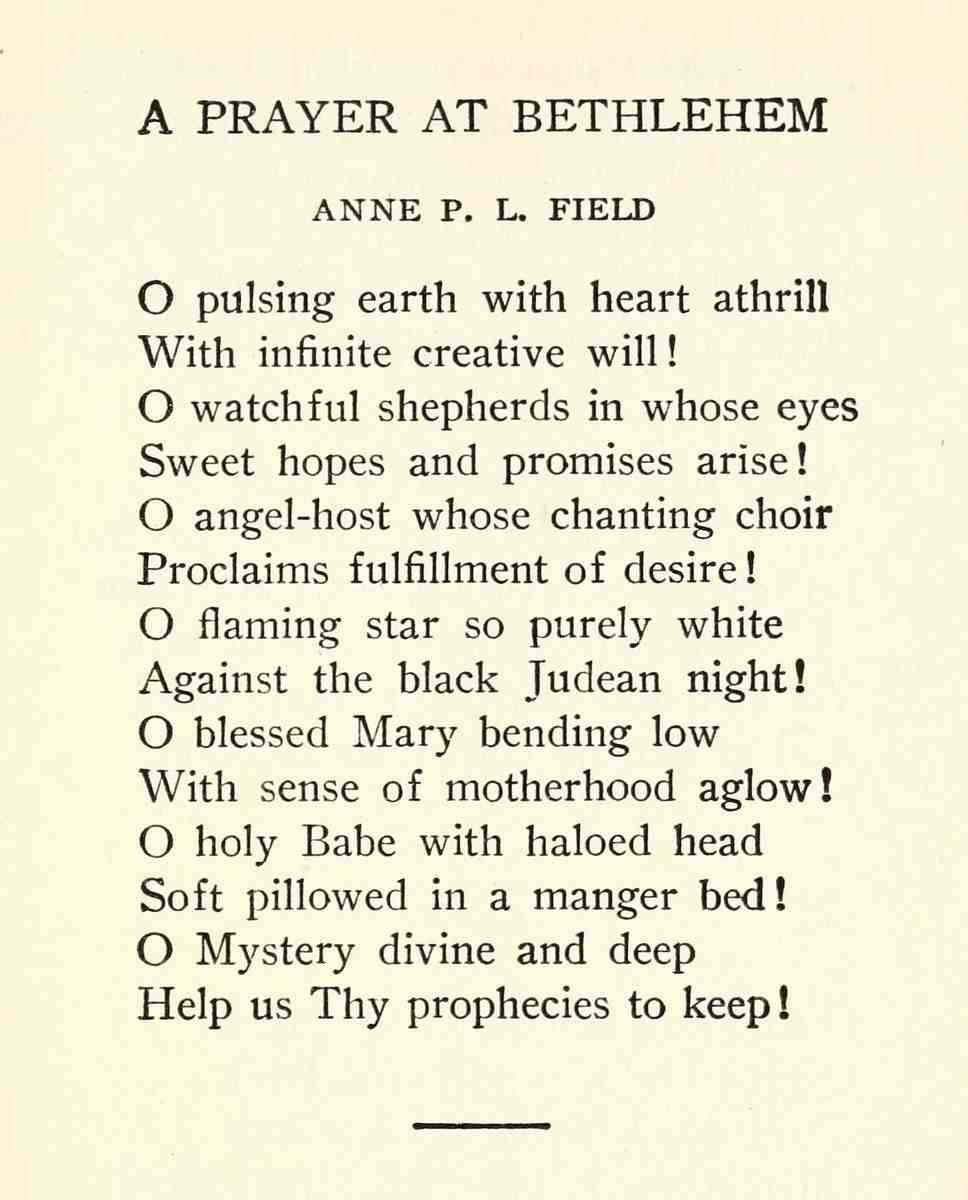 Field Anne PL Christmas 1949 A Prayer at Bethlehem A4 Photo Print