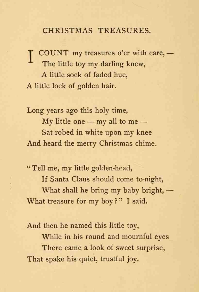 Field Eugene 1850 1895 A Little Book of Western Verse 1891 Christmas Treasures 1 A4 Photo Print