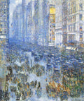 Fifth Avenue Hassam Impressionism American A4 Photo Print
