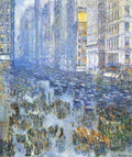 Fifth Avenue by Hassam Impressionism American A4 Photo Print