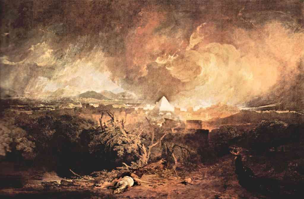 Fifth Plague Of Egypt Joseph Mallord Turner A4 Photo Print