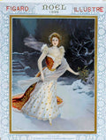 FigaroNoelLady Advert A4 Photo Print