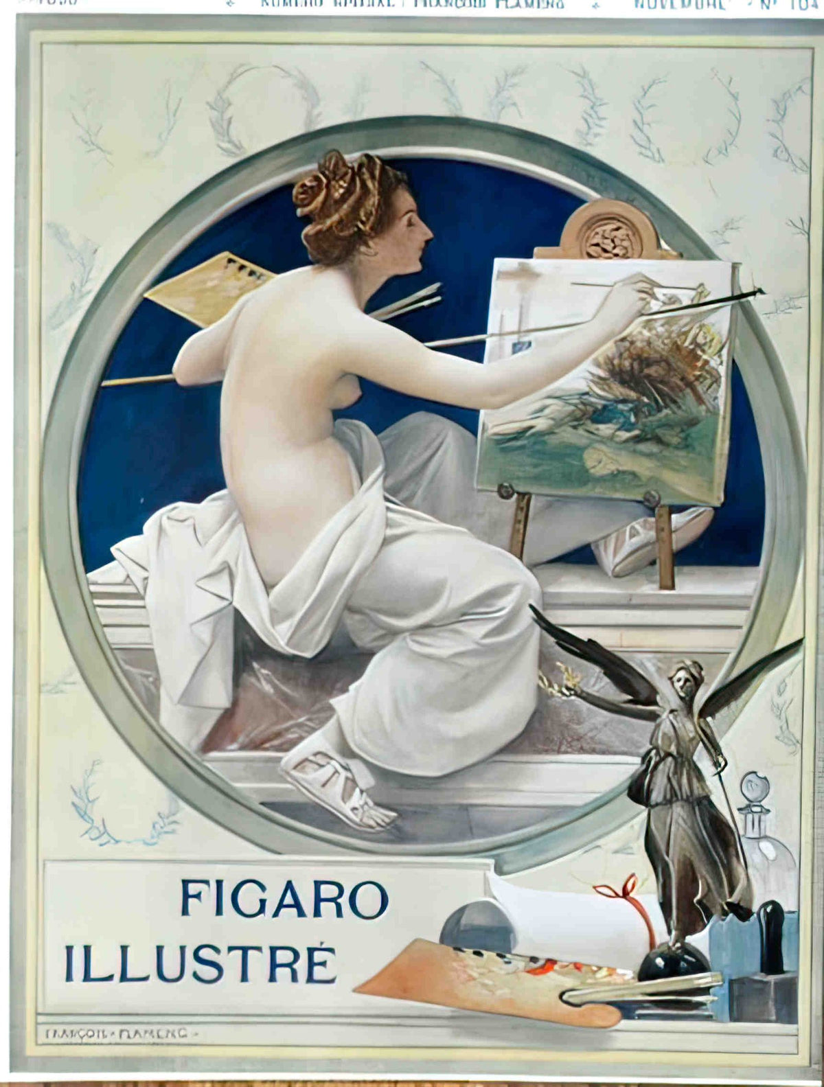 FigaroNudeArtist Advert A4 Photo Print