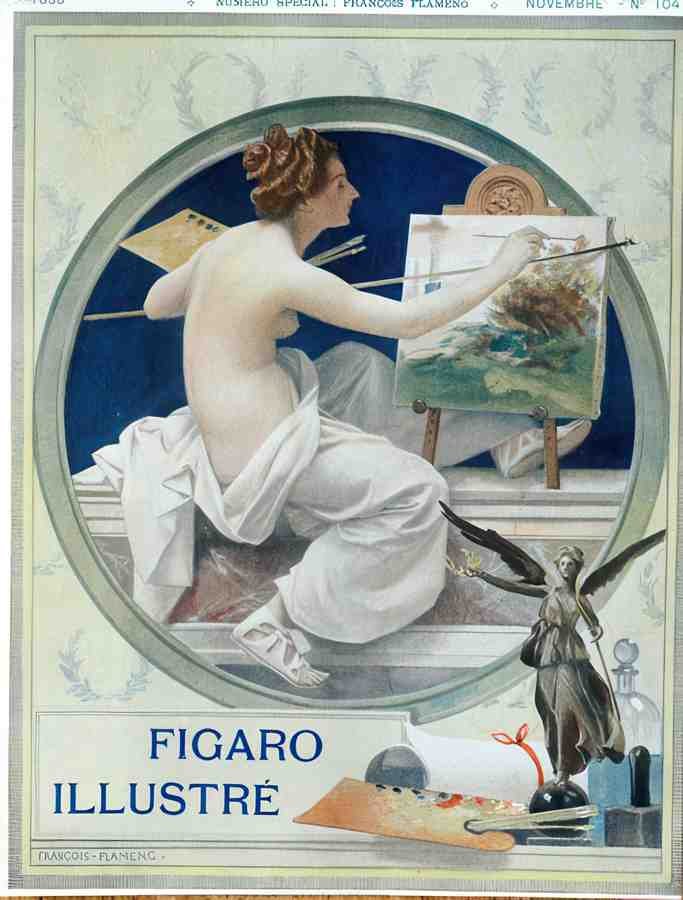 FigaroNudeArtist Vintage Advert A4 Photo Print