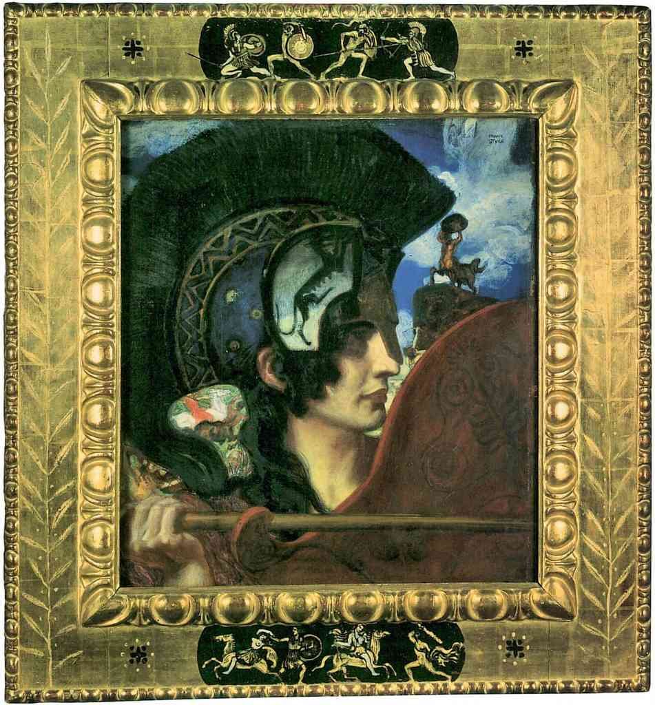 Fighting Amazon Franz Von Stuck Symbolism A4 Photo Print