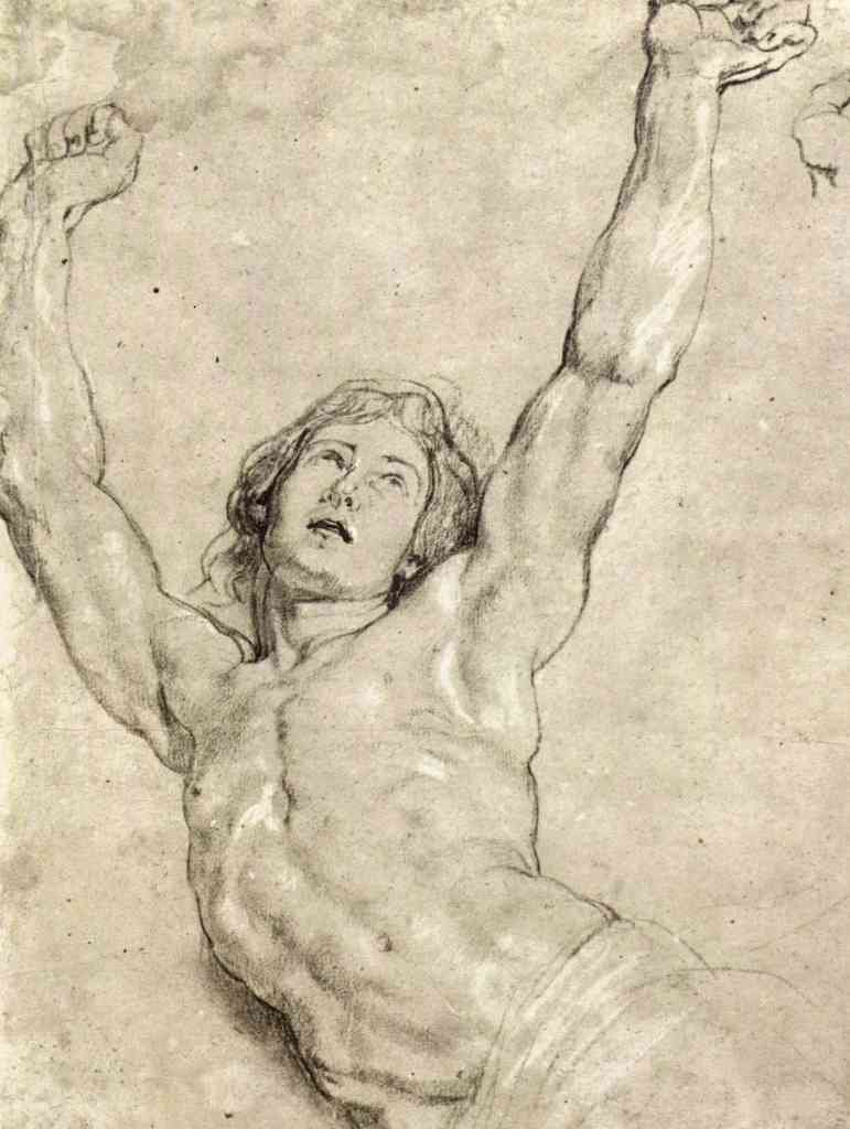 Figure Study Of Christ Rubens A4 Photo Print
