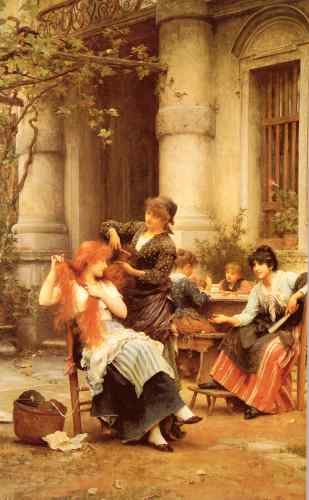 Fildes Sir Luke Alfresco  A4 Photo Print