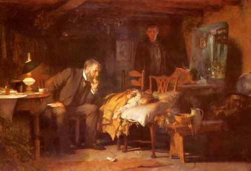 Fildes Sir Luke The Doctor  A4 Photo Print