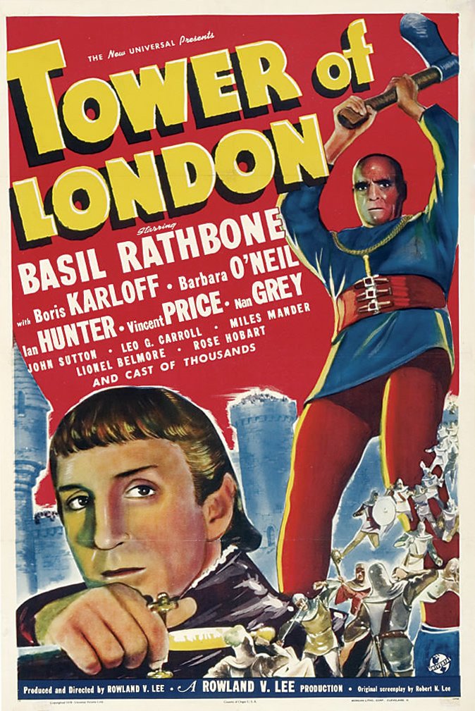 Film Poster Tower of London 1939 03 A4 Photo Print