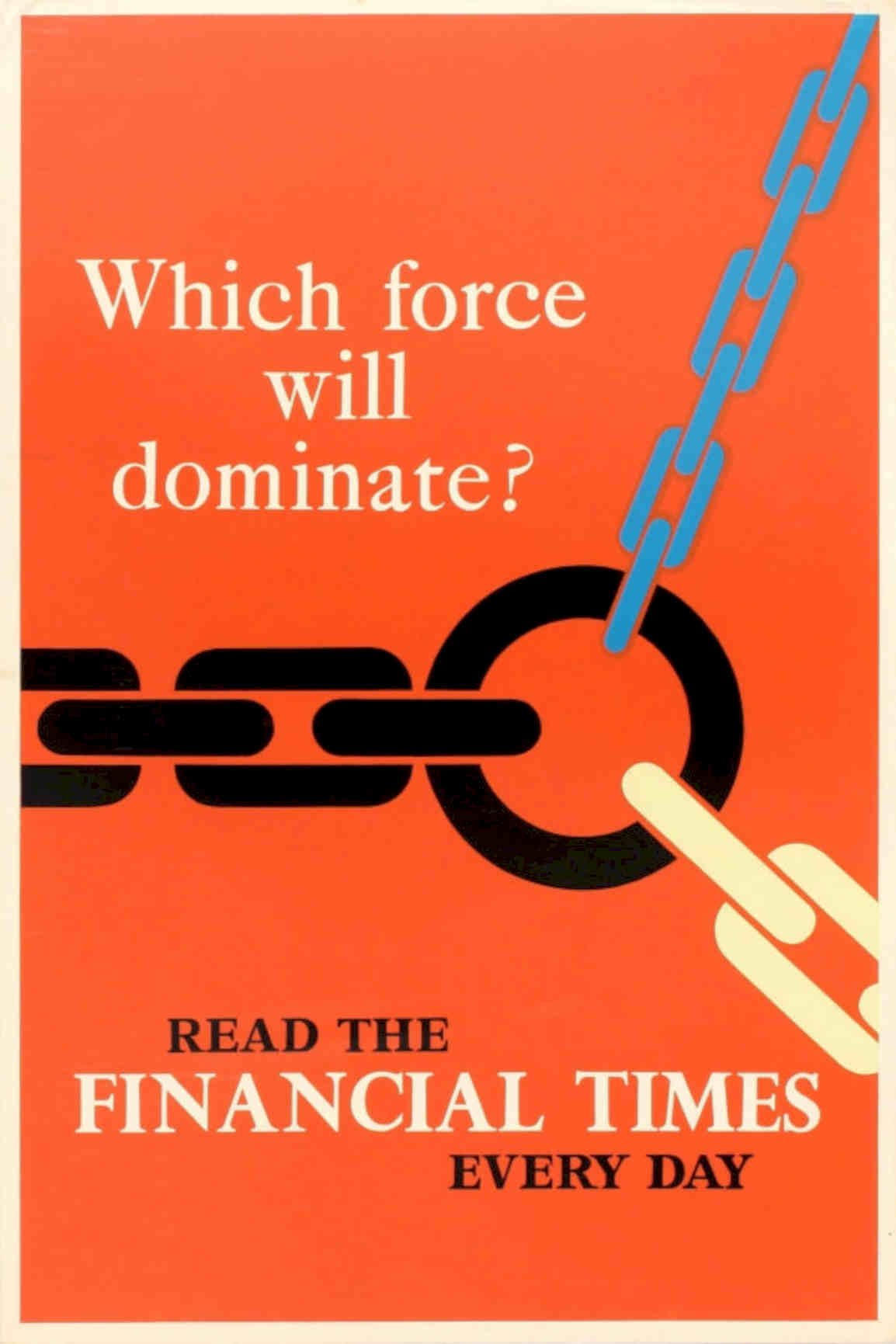 Finance Chains Times Vintage Retro Advert Poster A4 Photo Print