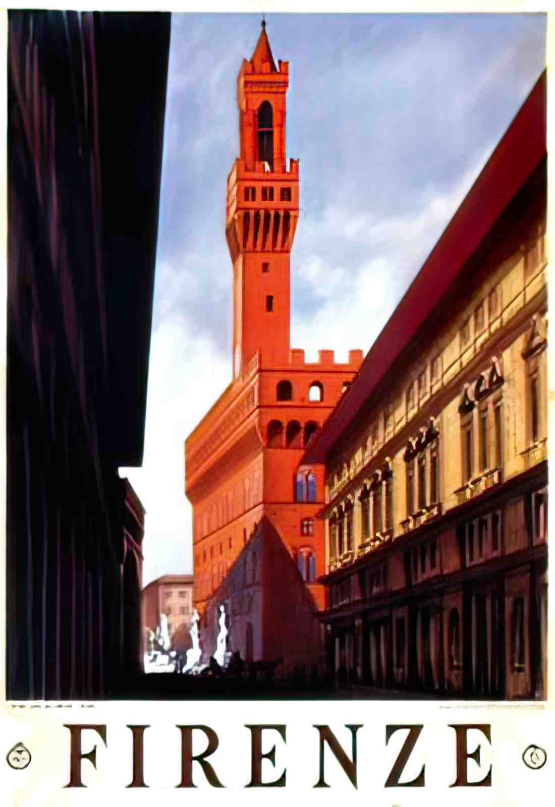 Firenze Advert A4 Photo Print