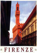 Firenze Vintage Advert A4 Photo Print