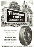 Firestone Tire Truck Vintage Retro Advert Poster A4 Photo Print