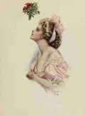 Fisher Harrison 1875 1934 Fair Americans 1911 Mistletoe A4 Photo Print