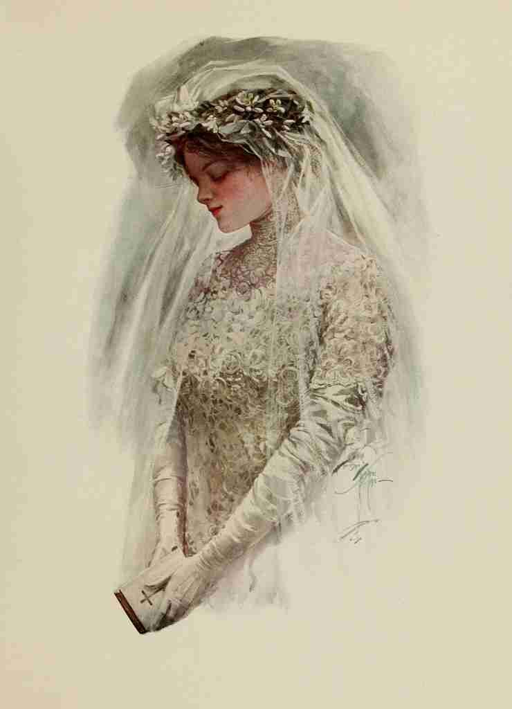 Fisher Harrison 1875 1934 Fair Americans 1911 The Bride A4 Photo Print