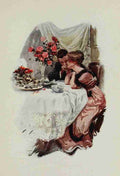 Fisher Harrison 1912 First evening in their own house A4 Photo Print
