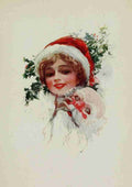 Fisher Harrison 1912 Miss Santa Claus A4 Photo Print