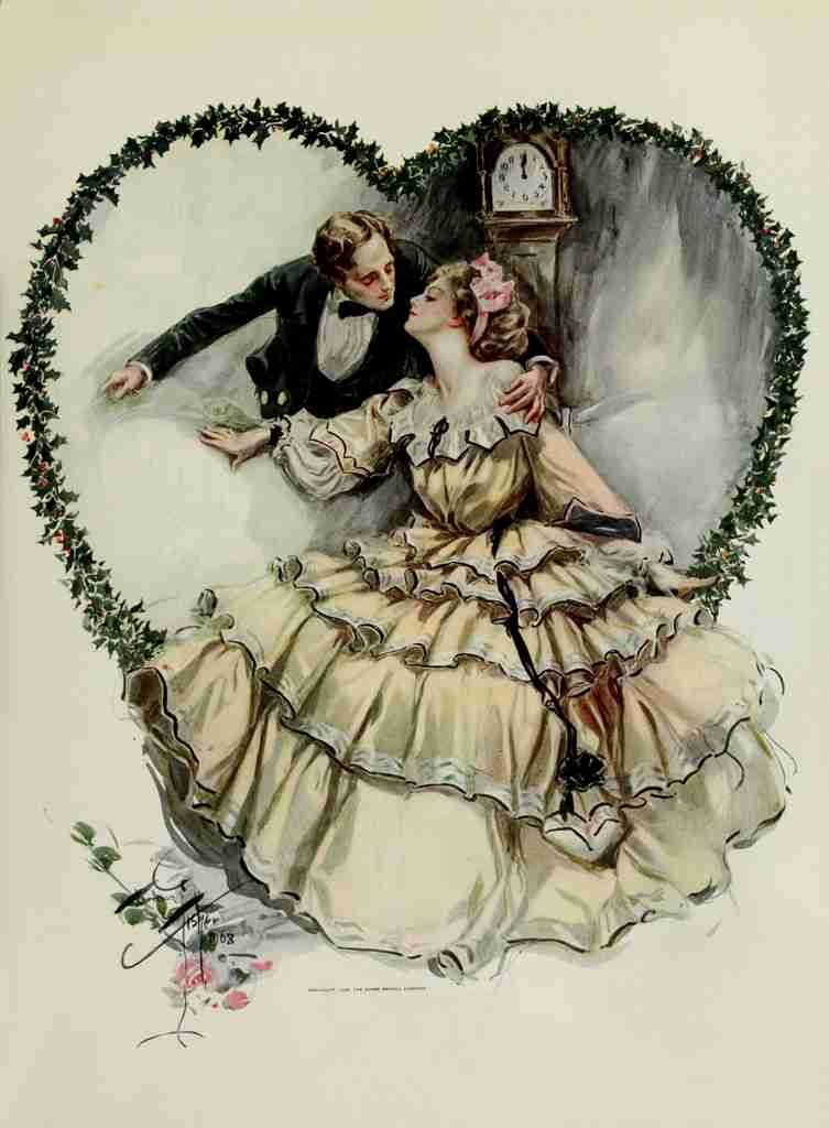 Fisher Harrison American Beauties 1909 Love A4 Photo Print