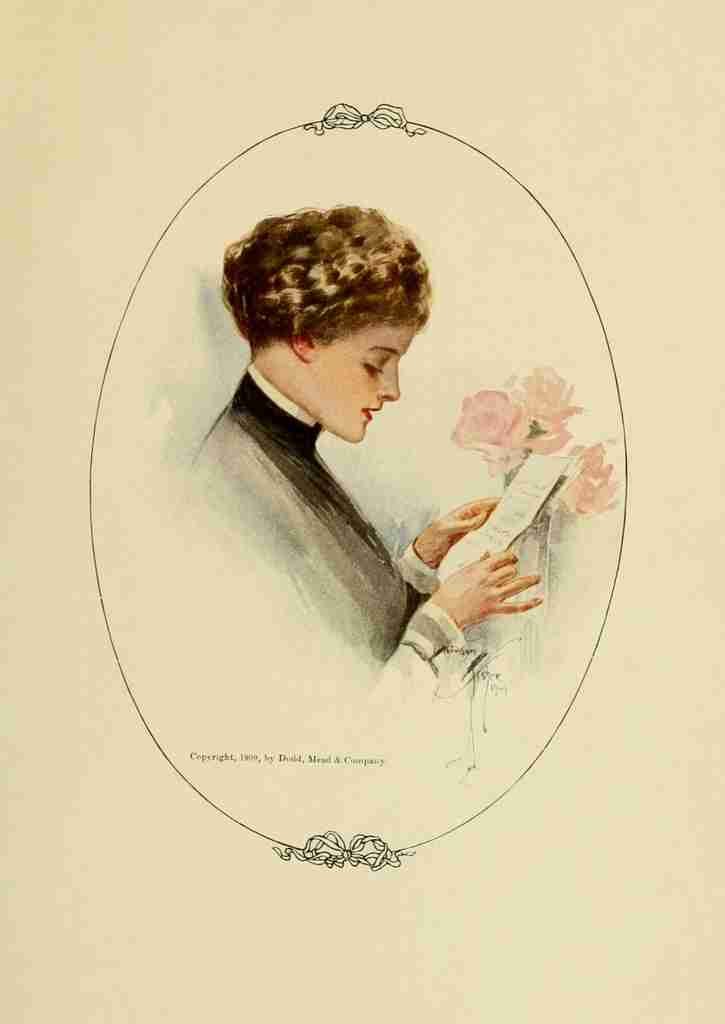 Fisher Harrison Their Hearts Desire 1909 Barbara A4 Photo Print