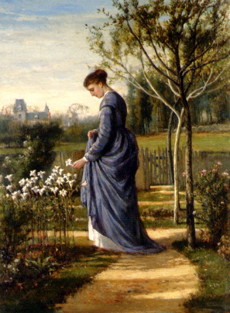 Fisher William Mark In The Garden Art A4 Photo Print
