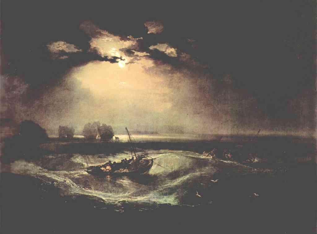 Fisherman At Sea Joseph Mallord Turner A4 Photo Print