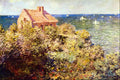 Fishermans Cottage On A Cliff Monet Impressionism A4 Photo Print