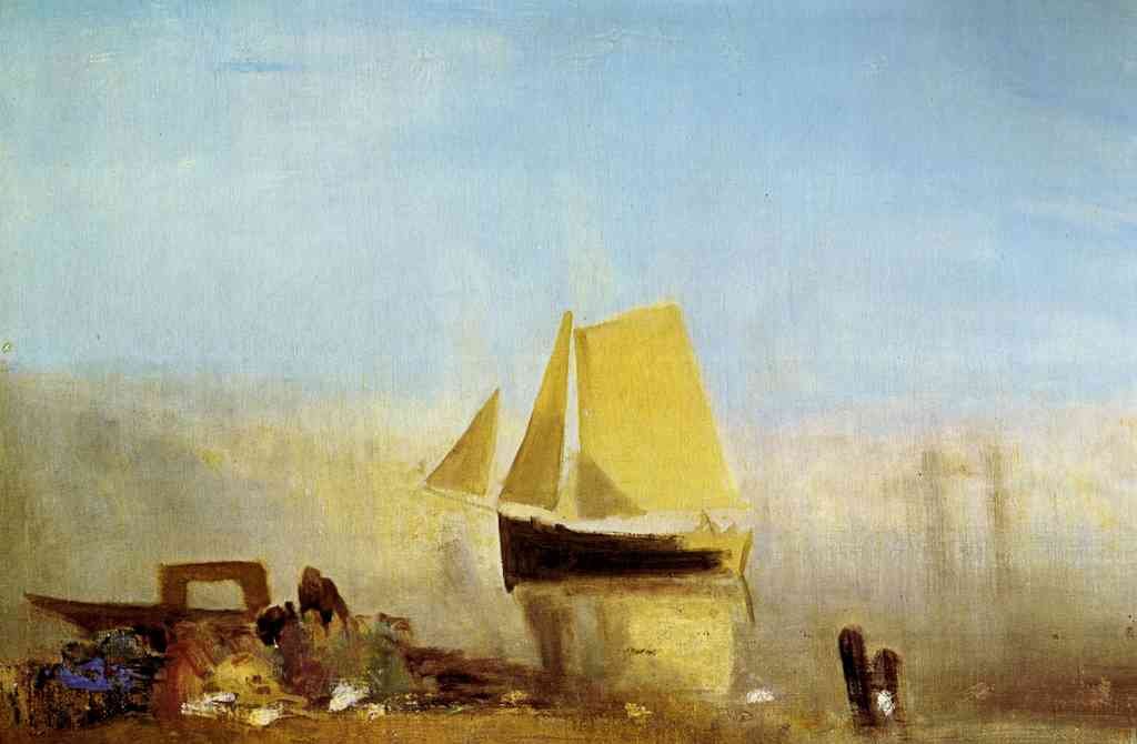 Fishing Boat In A Mist Joseph Mallord Turner A4 Photo Print