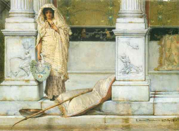 Fishing by Alma Tadema A4 Photo Print