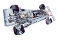Fittipaldi FD04 1976 2048x1418 cutaway A4 Photo Print