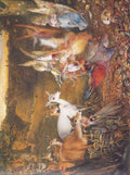 Fitzgerald John Anster 1819 1906 Deer and fairies A4 Photo Print