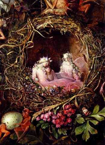 Fitzgerald John Anster Fairies In A Birds Nest Detail 1 A4 Photo Print