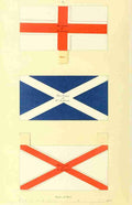 Flag Drawings of the flags in use 1916 Flags that make up Union Jack A4 Photo Print
