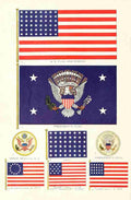 Flag Flags of the World 1917 American Flags A4 Photo Print