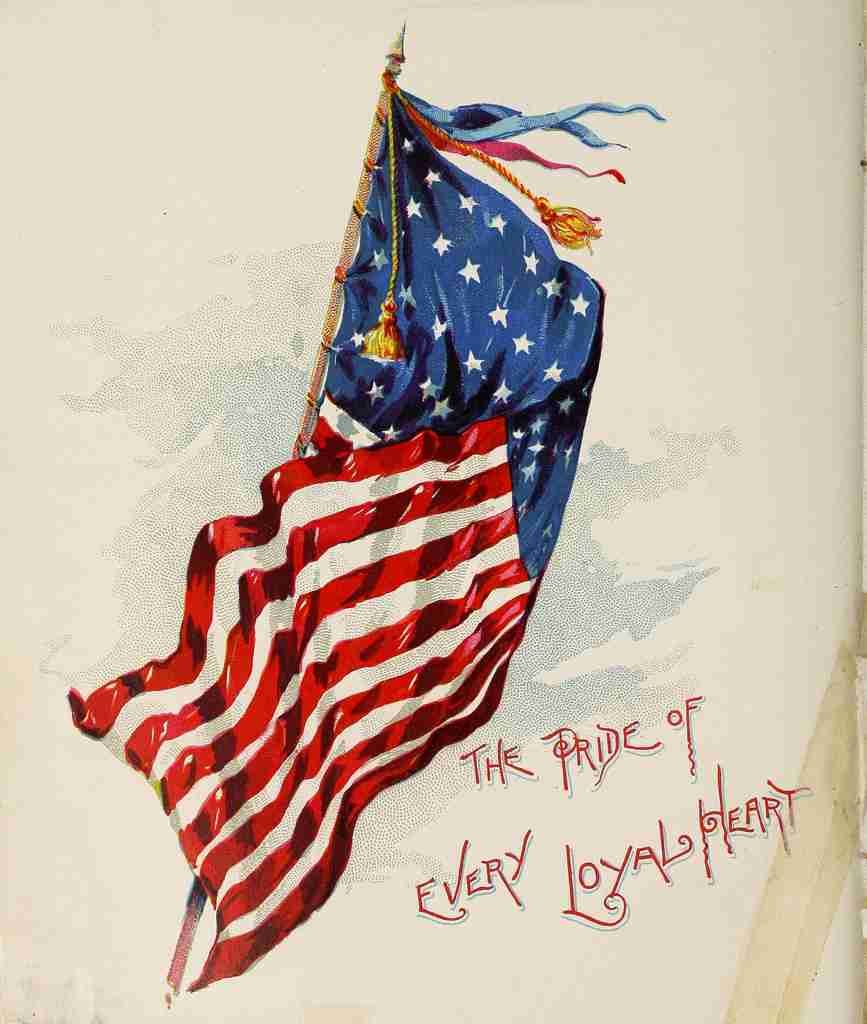 Flag Our Countrys Flag 1890 US Flag A4 Photo Print